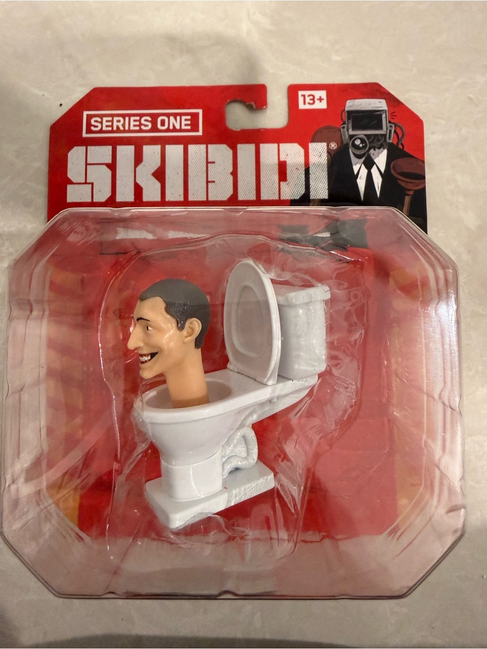 Skibidi Series One Toilet Head Figure - White & Skin Tone